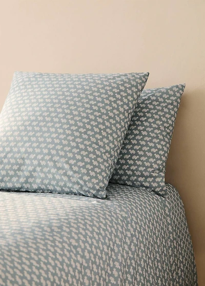 Cotton percale printed children's pillowcase 60x60 cm