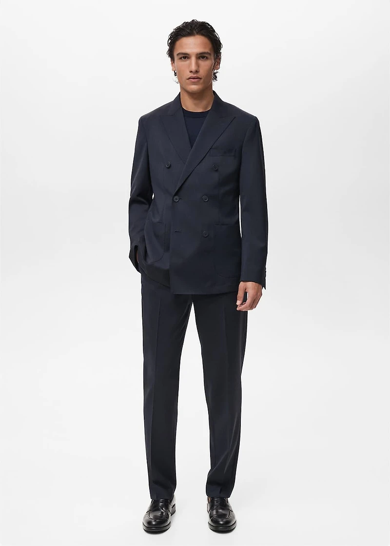 Cool wool suit pants