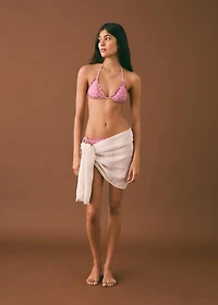 Bikini with printed trim