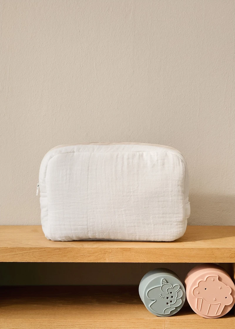 Children’s cotton gauze toiletry bag