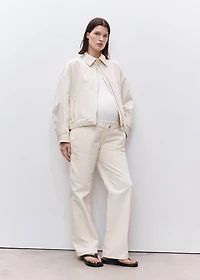 Maternity wide leg jeans