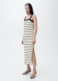 Striped midi dress