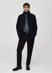 Corduroy regular-fit pants