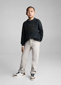 Message knitted sweater