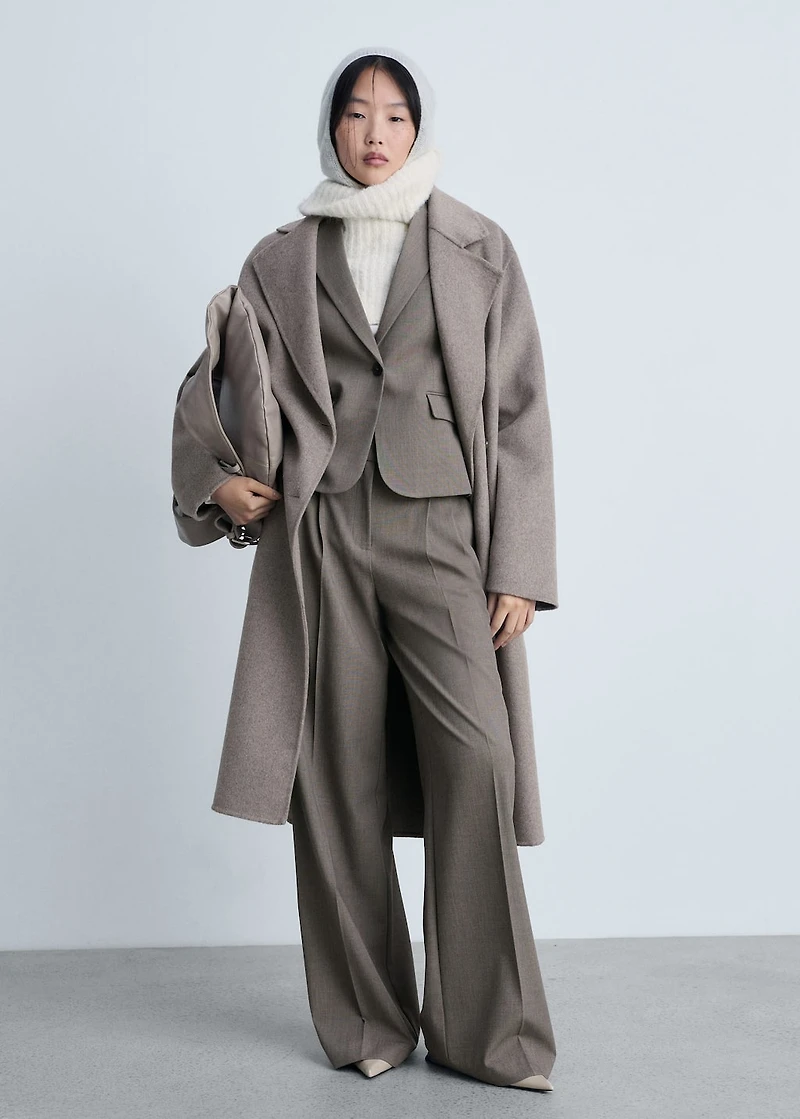 Crop suit blazer