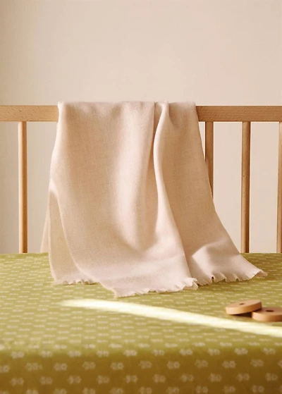 Children’s soft melange blanket