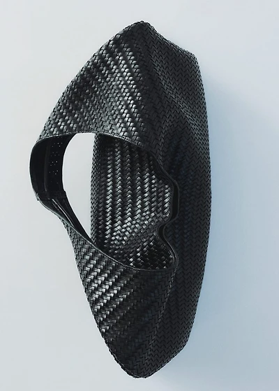 braided leather shoulder bag