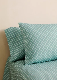 Cotton percale children's pillowcase with small flower 50x75 cm