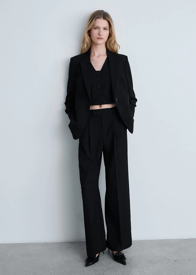 Straight suit trousers