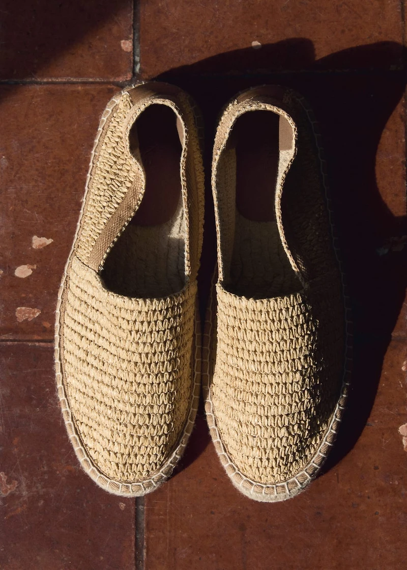 Raffia espadrilles