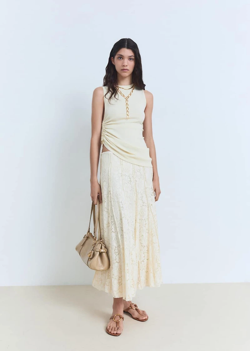 Long lace skirt