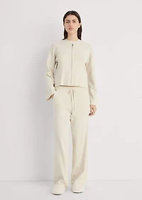 Ribbed knit trousers