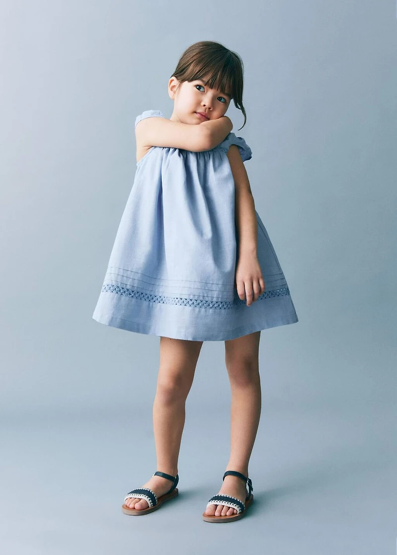 Embroidered detail dress