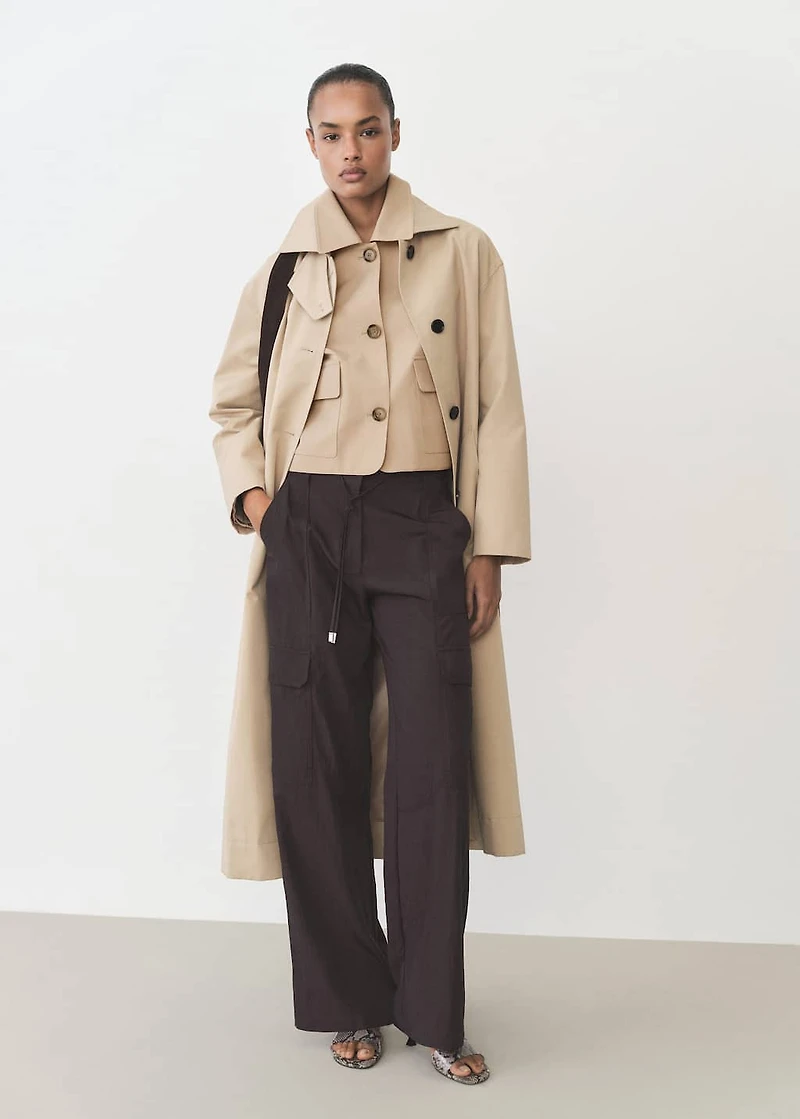 Cotton jacket with pockets