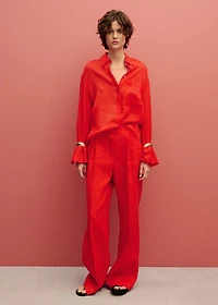 Ramie shirt with pocket