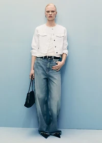 Crop denim jacket