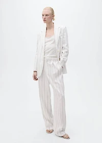 Striped suit pants