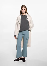 Distressed-effect sweatshirt