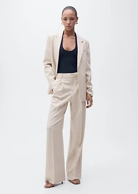 Structured suit jacket