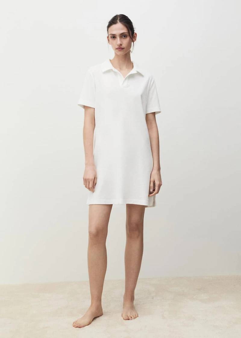 Terry cotton nightdress