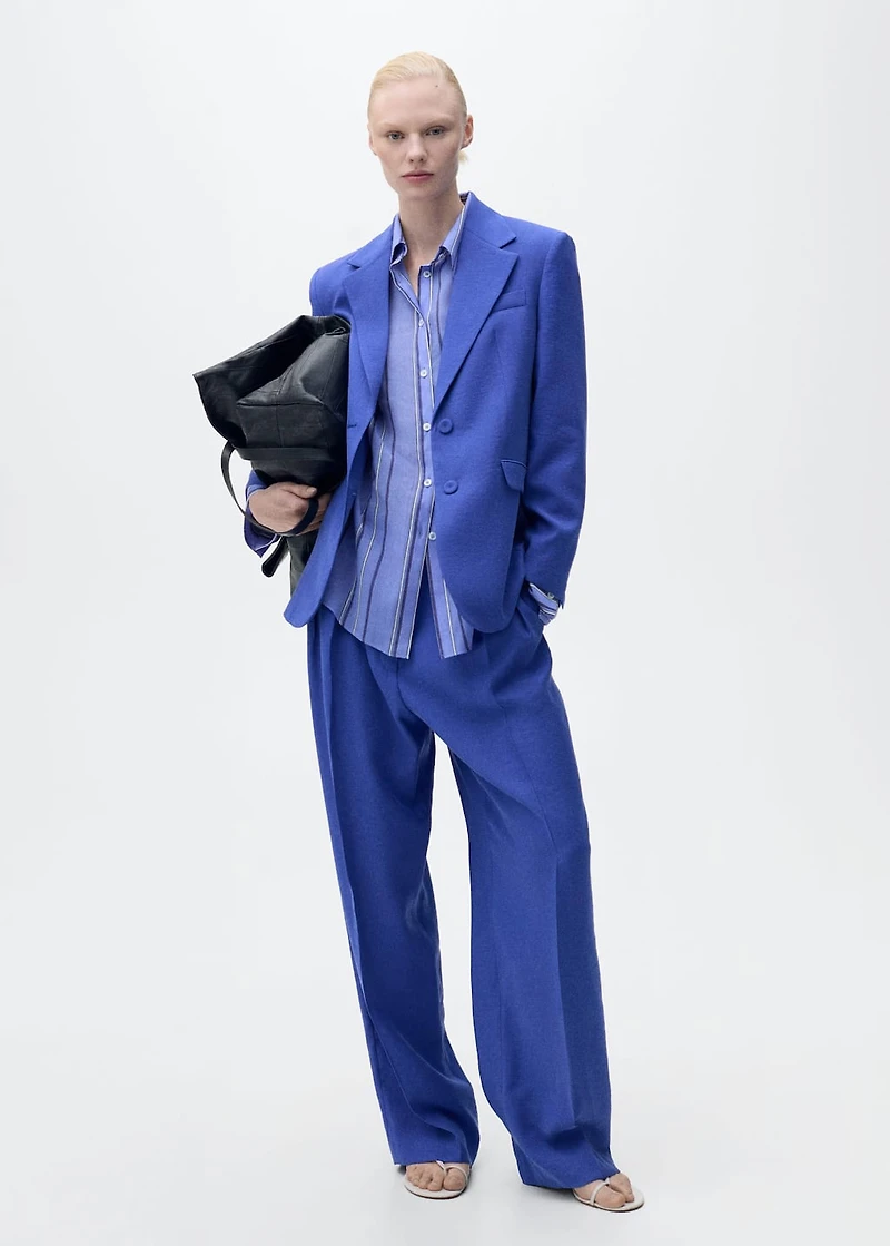 Structured suit jacket