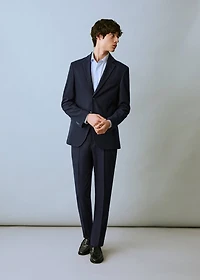 Slim-fit cotton piqué jacket