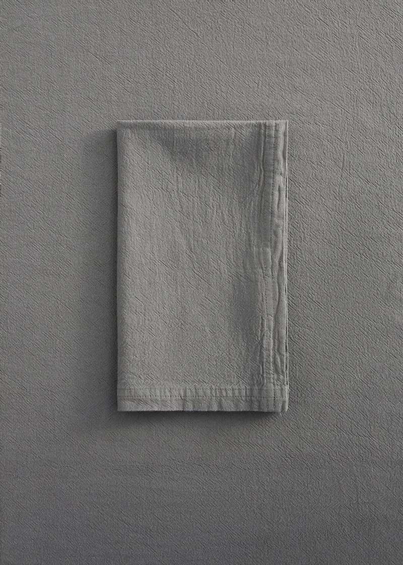 Garment dyed cotton napkins