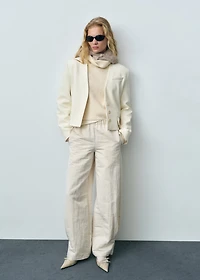 Structured cropped blazer