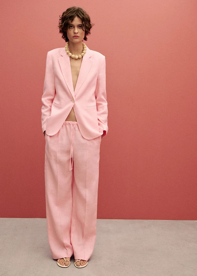 Linen suit blazer