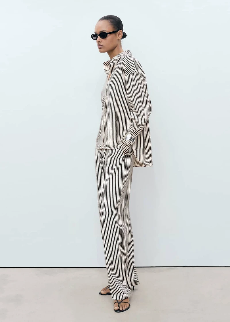 Striped textured shirt