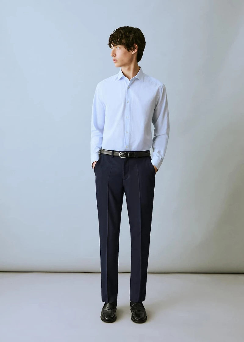 Pique suit pants