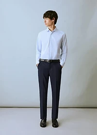 Pique suit pants