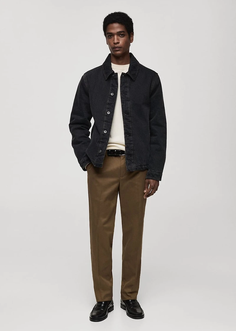 Dark-wash denim jacket