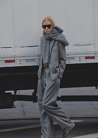 Virgin wool suit jacket