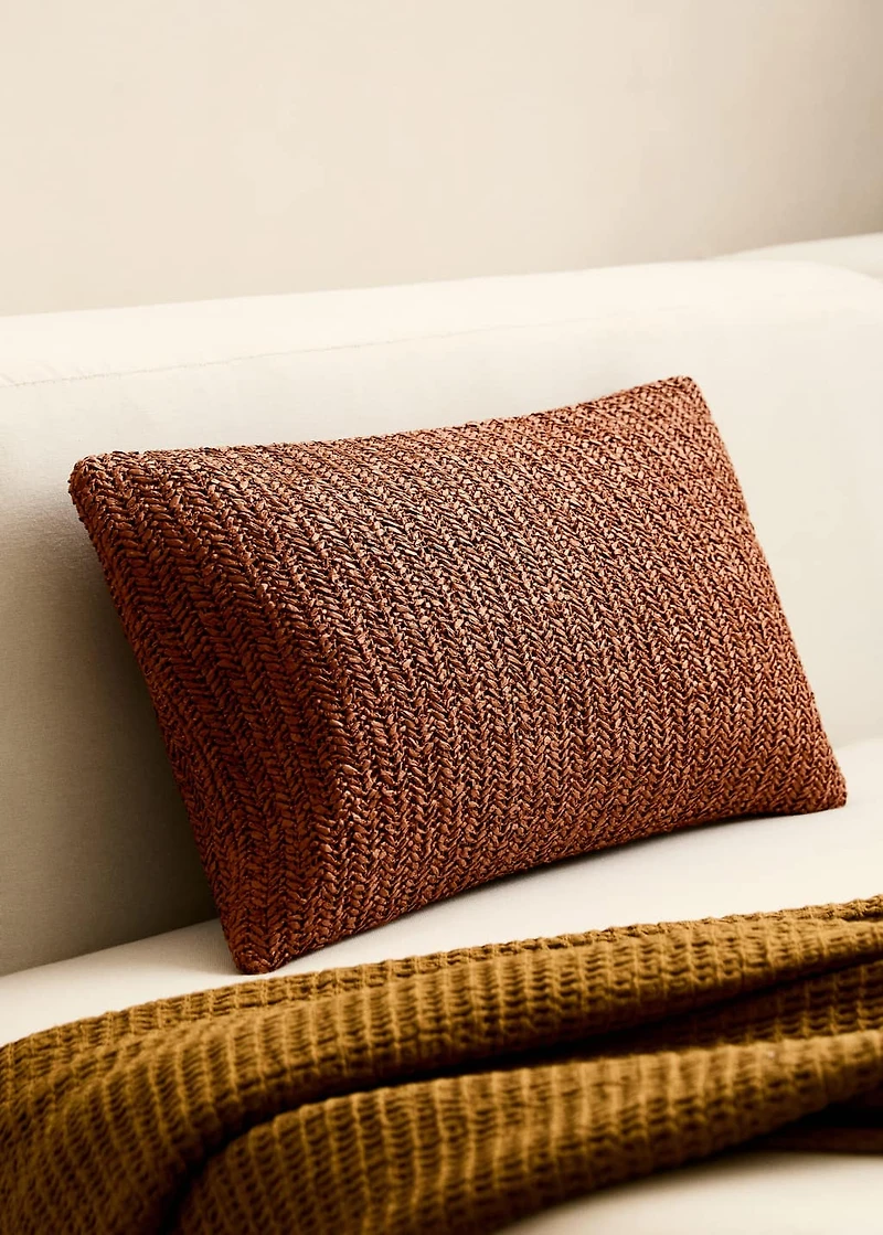 Braided-design cushion cover design 30x50 cm