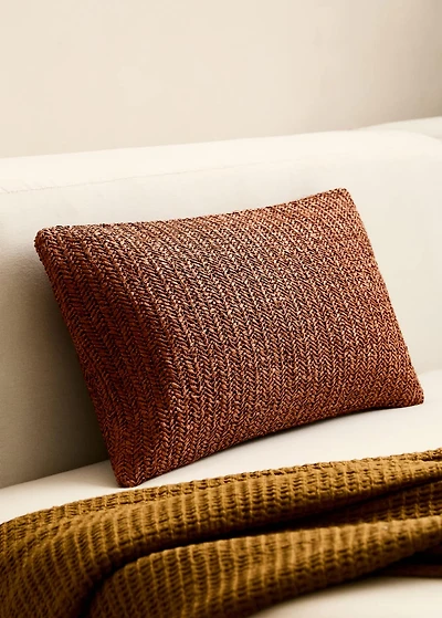 Braided-design cushion cover design 30x50 cm