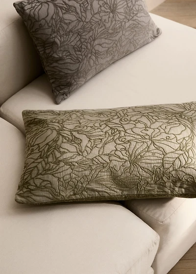 Jacquard fabric cushion cover 40x60 cm