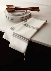 Cotton yarn-dyed striped kitchen towel