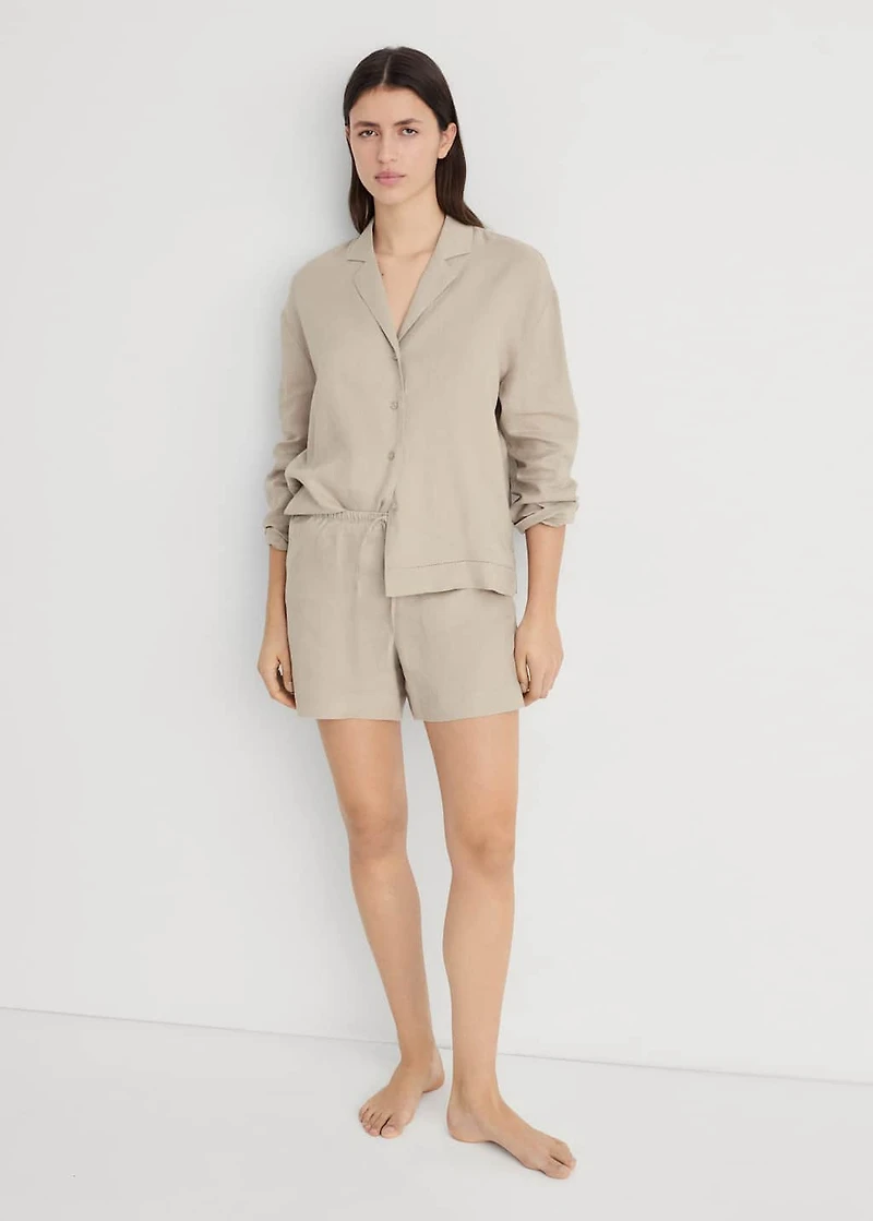 Linen shorts