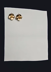 Flower-design earrings