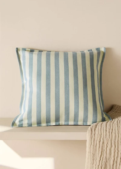 Children's woven stripe cushion cover 40x40 cm