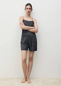 Satin top with straps