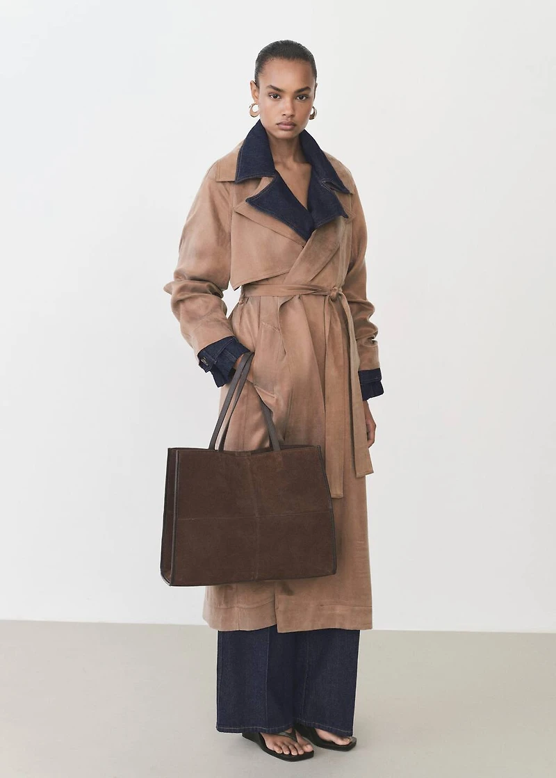 Belt lyocell trench