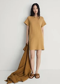 Heather fleece cotton nightgown