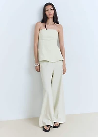 Strapless flared top