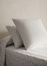 Percale cotton floral pillowcase 45x110 cm
