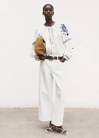 Embroidered detail shirt