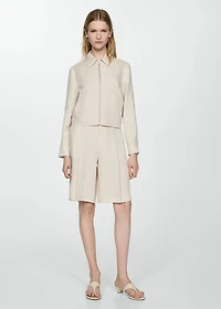 100% linen jacket with zip