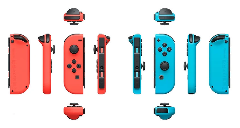 Nintendo Switch Joy-Con Controllers - Left and Right - Neon Red/Neon Blue