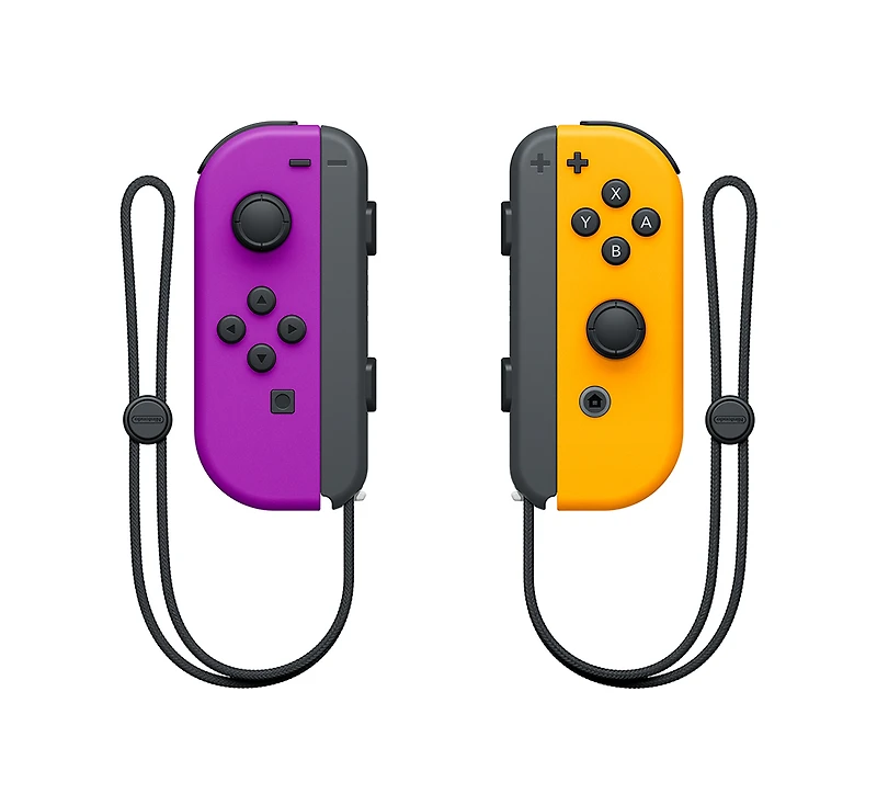 Nintendo Switch Joy-Con Controllers - Left and Right - Neon Orange and Purple 